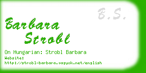 barbara strobl business card